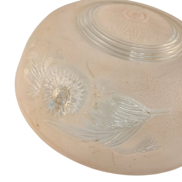 Peach Frosted Glass Lamp Shade Pendant Light Retro Lighting Decor - Picture 3 of 8